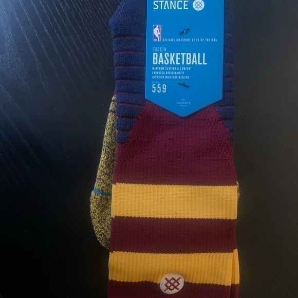 𝅺STANCE Men’s Fusion Basketball Crew Socks Cavalier‎ NBA NEW # Cleveland Cavs - Picture 1 of 3